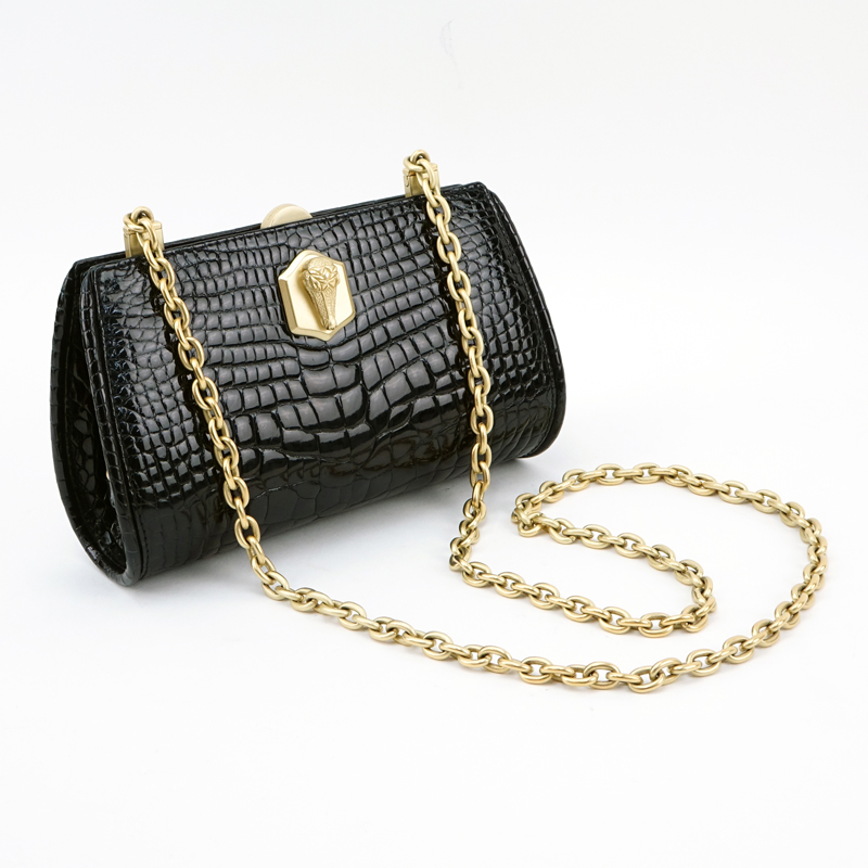 Barry Kieselstein-Cord Alligator Leather cross body bag.