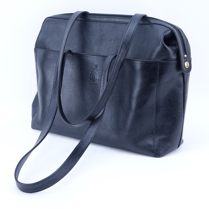 Mark Cross Ladies Black Leather Business Tote.