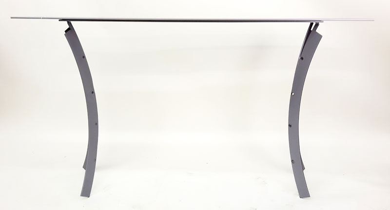 Contemporary Modern Metal Console Table.
