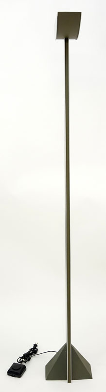 Attributed to George Kovacs Metal Floor Lamp. Kovacs label on dimmer.