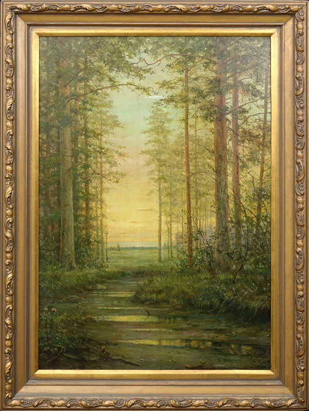 Attributed to: Iwan Iwanowicz Shishkin, Russian (1832-1898), Wooded Landscape. 