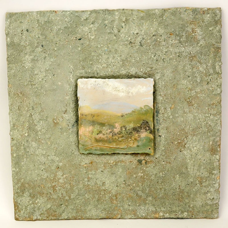 Contemporary Decorative Pottery Picture "Landscape".