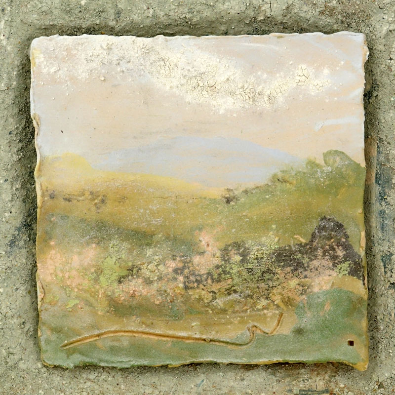 Contemporary Decorative Pottery Picture "Landscape".