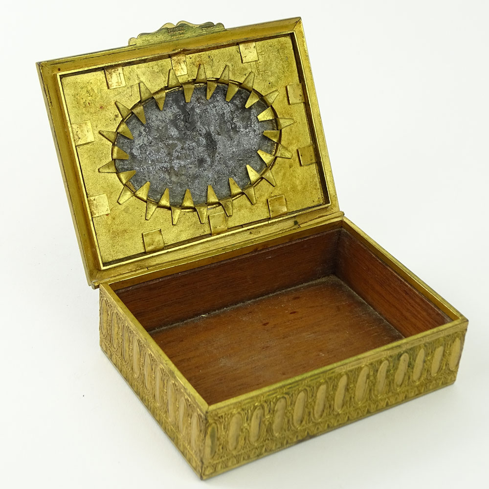 Vintage Continental Gilt and Enamel Bronze Box.