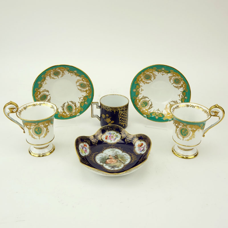 Grouping of Six (6) Antique Porcelain Tableware.
