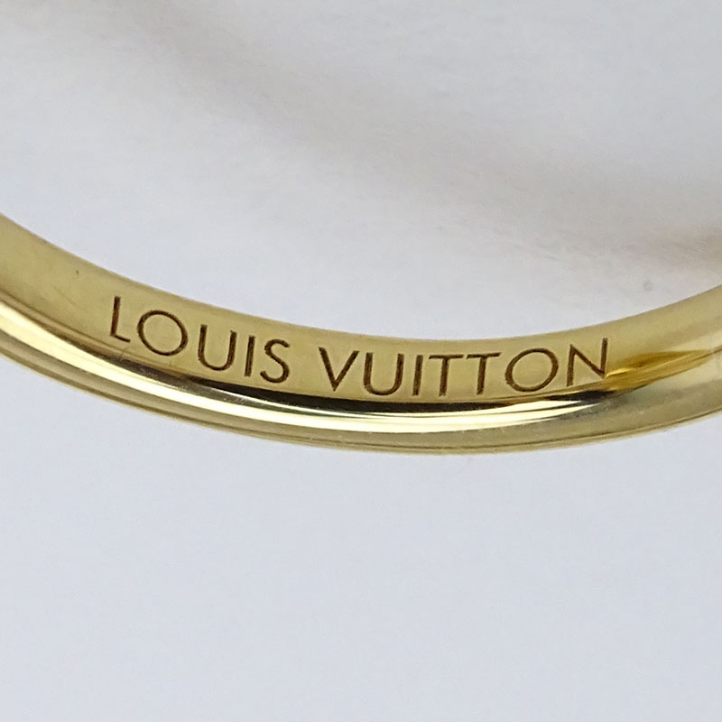 Louis Vuitton Petite Fleur Diamond Cluster Cocktail Ring Yellow