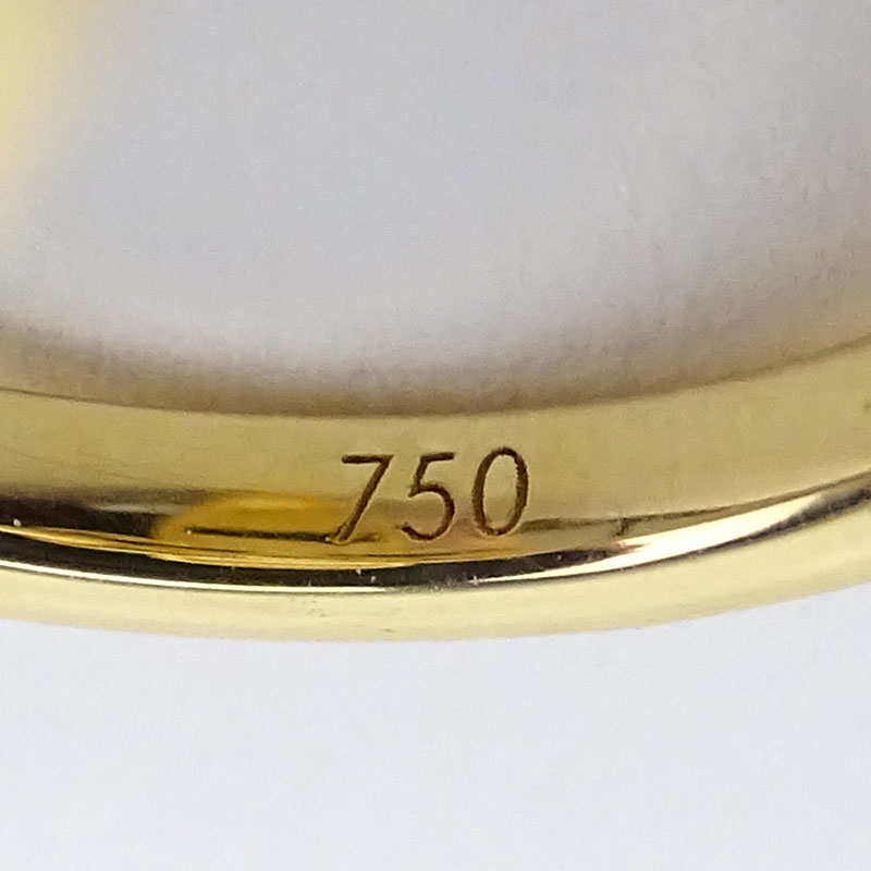 Louis Vuitton Petite Fleur Diamond and 18 Karat Yellow Gold Ring.