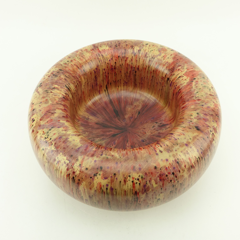 Hap Sakwa, American (B. 1950) Large turned wood bowl. "Torus". 