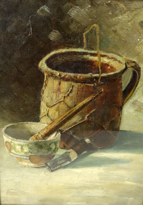 Early 20th Century Italian School Oil On Canvas "Still Life. 