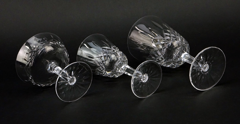 Twenty Eight (28) Pc Waterford "Lismore" Crystal  Stemware.