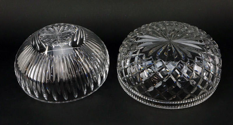 Two (2) Waterford Crystal Round Bowls. Each signed appropriately.