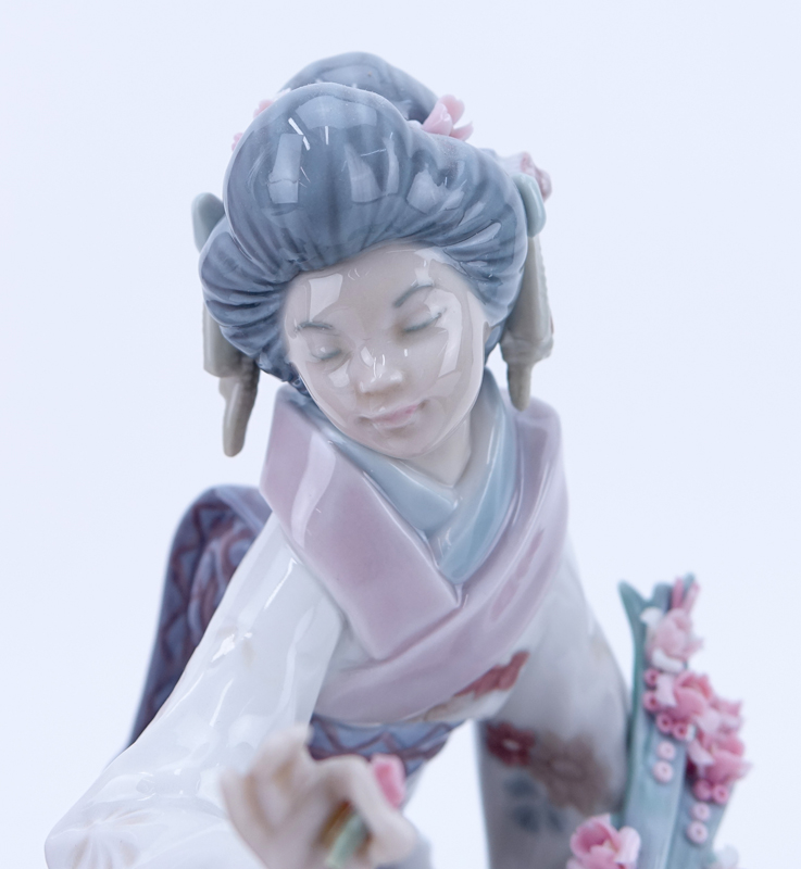 Collection of Three (3) Lladro Oriental Porcelain Figurines.