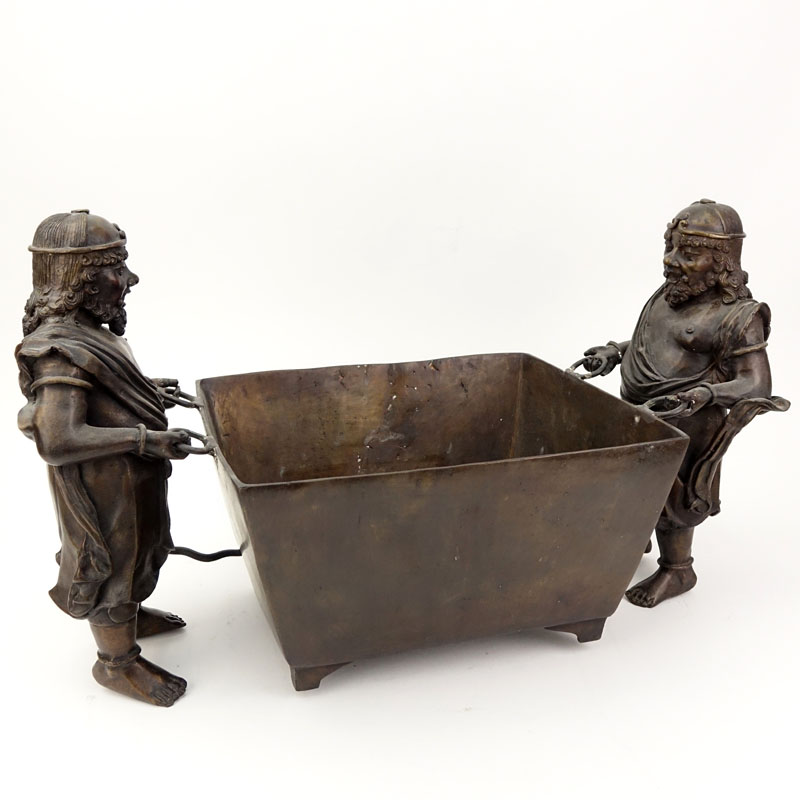 20th Century Bronze Figural Planter.