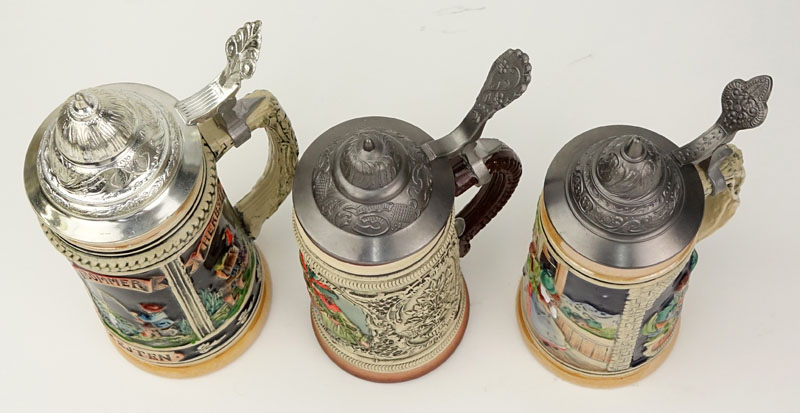 Three Modern German Steins.