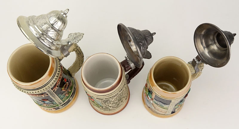 Three Modern German Steins.