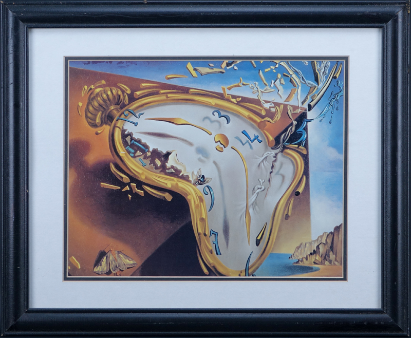 Salvador Dali Color Lithograph "Melting Watch". 