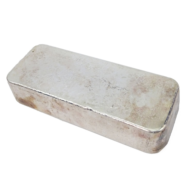 Johnson Matthey 100 oz. 9999 Pure Silver Bar, #A359199.