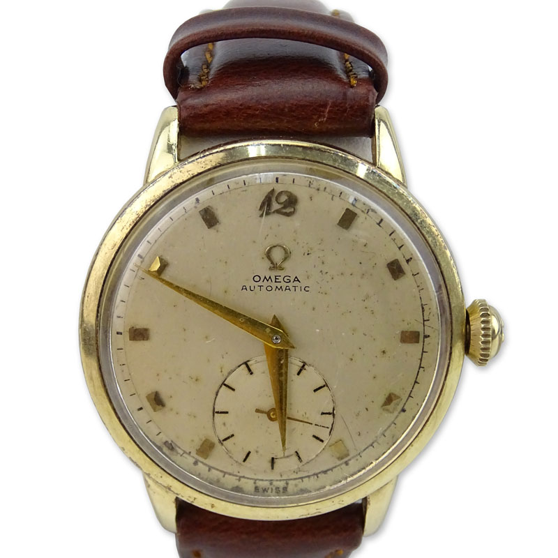 Vintage Omega Men's Watch, Automatic Movement, Leather Strap. 