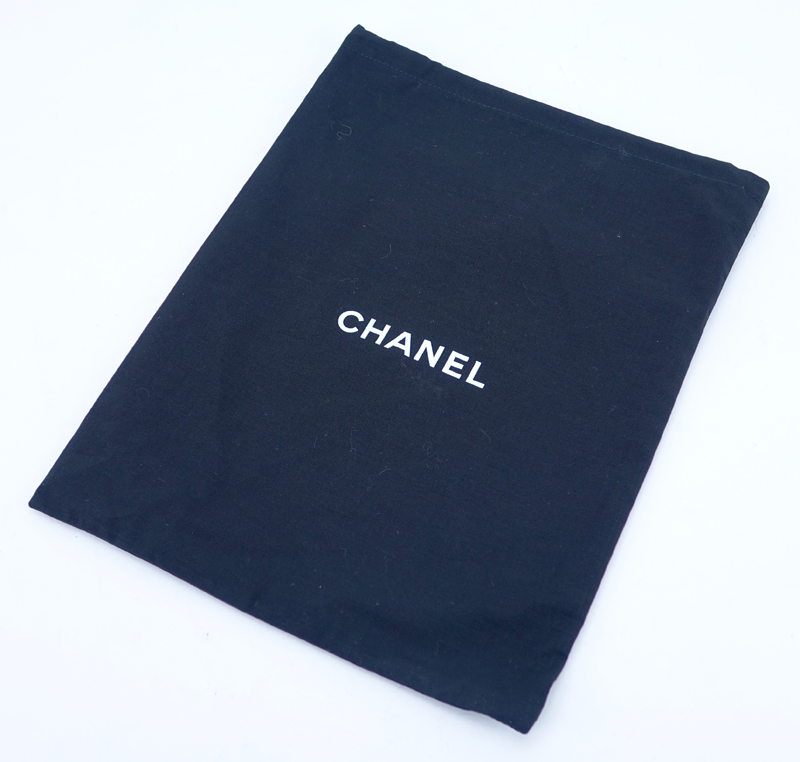 Chanel Dark Beige Leather Flap Bag With Chain.