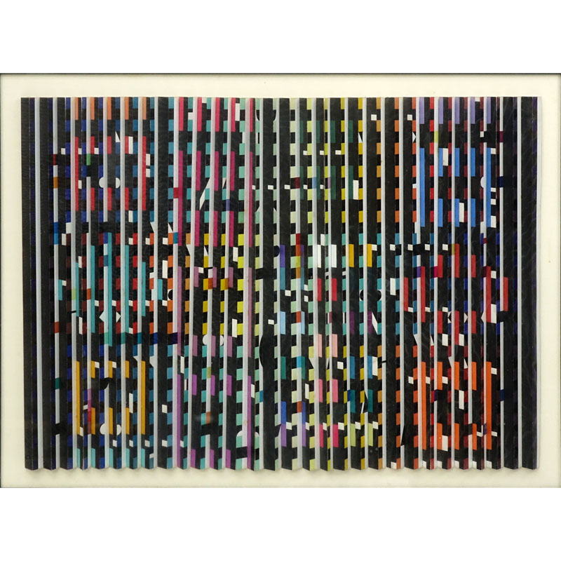 Yaacov Agam, Israeli (born 1928) "Midnight Light"  Polymorph in Colour on Wove Paper. 