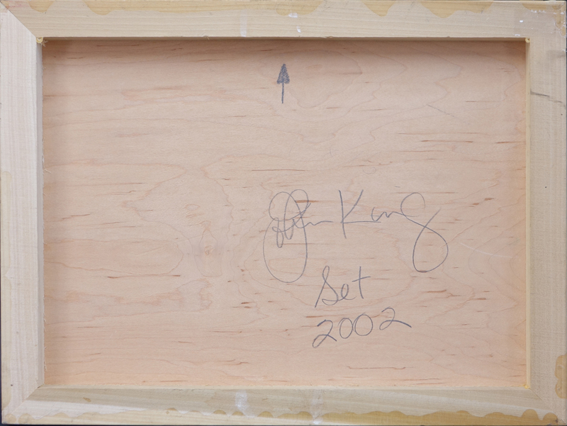 James McDevitt King, American (b. 1954) Encaustic on wood "Set 2002". 