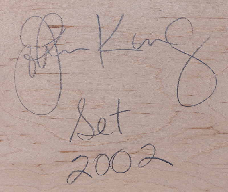 James McDevitt King, American (b. 1954) Encaustic on wood "Set 2002". 