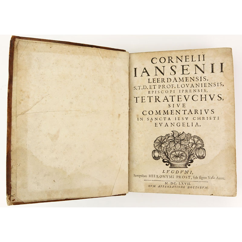 17th Century Book - Jannseni Prost "Tetrateuchus Situe", IN-8. Published 1621 - Prost. Good condition with wear commensurate with age. 