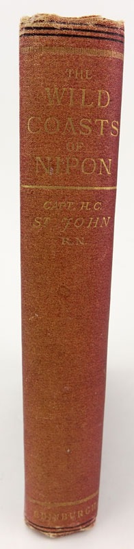 19th Century Book - Henri Craven St. John "The Wild Coasts Of Nipon". 1st Edition. Published 1880 -  David Douglas, Edinburgh. 