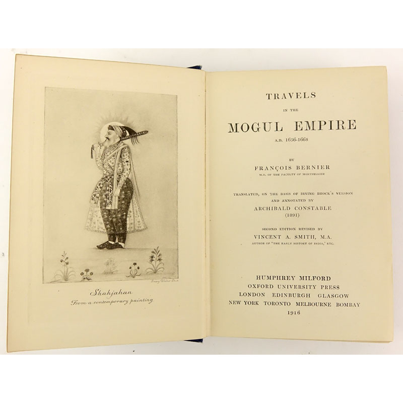 Antique Book - "Francois Bernier "Travels In The Mogul Empire". Published 1916 Humfrey Milford. 