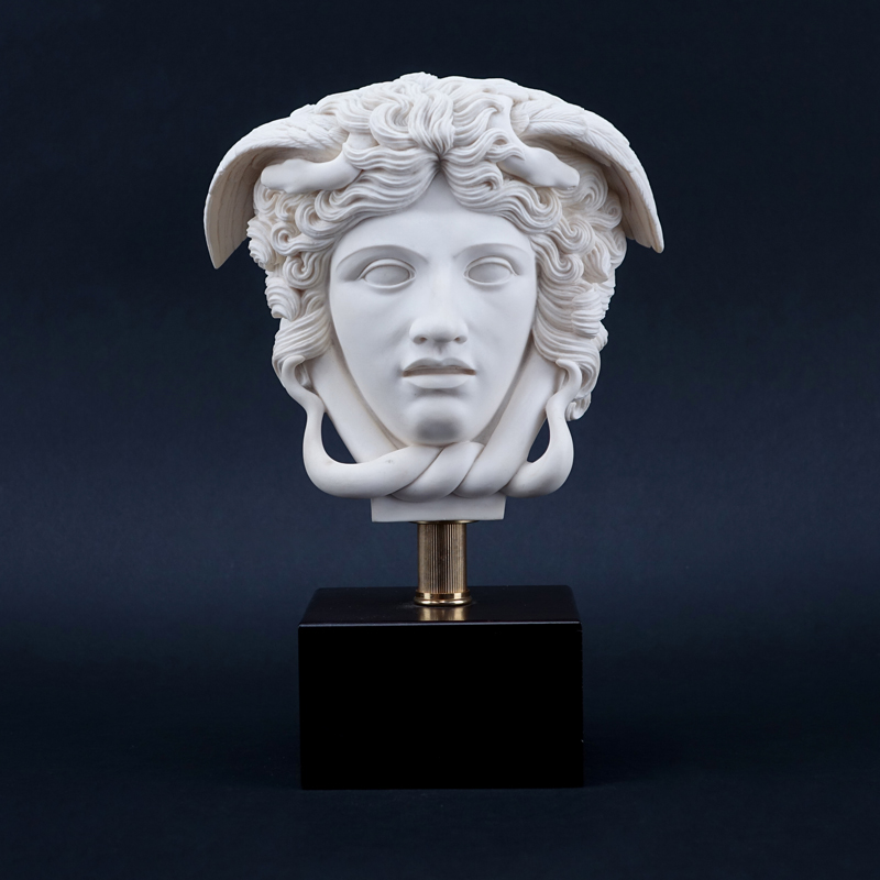 Modern Faux Marble Sculpture "Hermes". Signed A. Giannetti on base. 