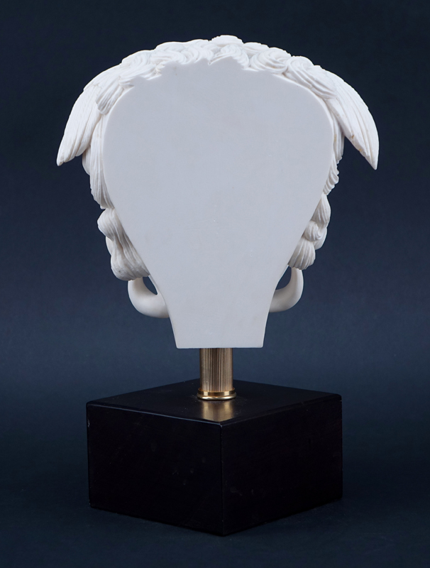 Modern Faux Marble Sculpture "Hermes". Signed A. Giannetti on base. 