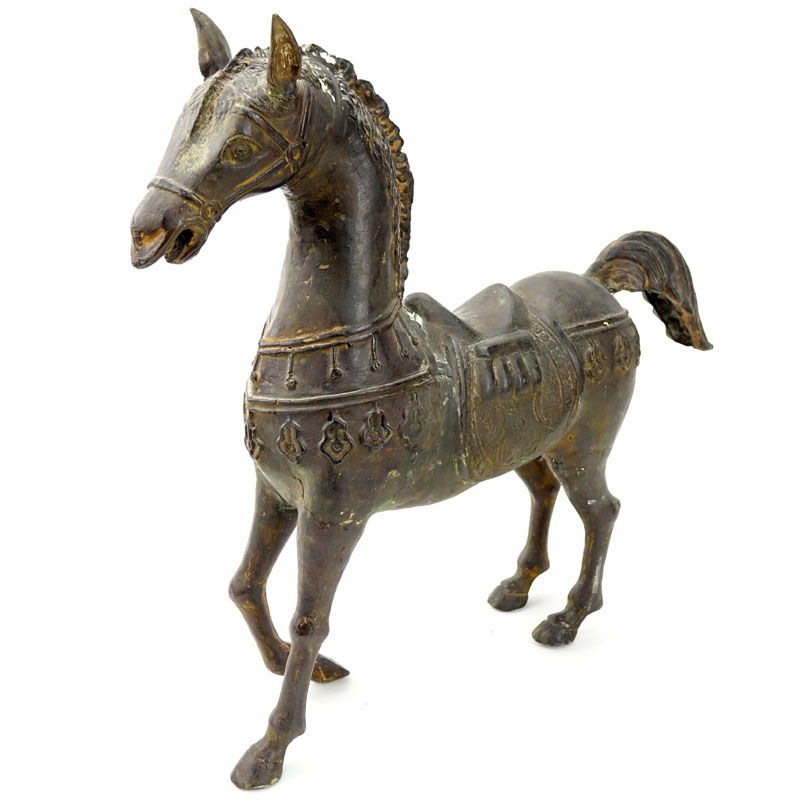 Vintage Spelter Roman Horse Figurine.