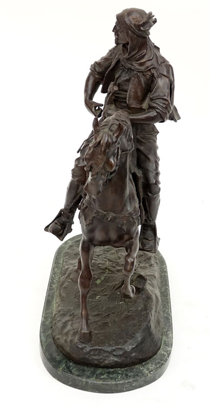 After: Antoine-Louis Barye (French, 1795-1875) Arab On Horseback.