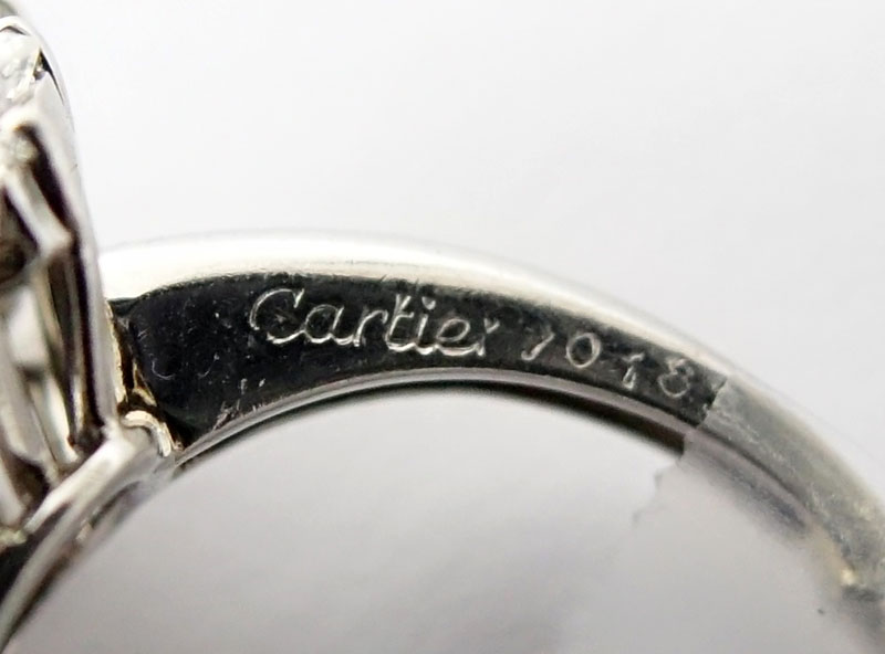 Cartier Diamond, Sapphire and Platinum Ballerina Ring. 
