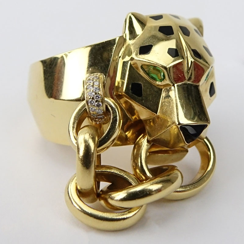 Panthère de Cartier 18 Karat Yellow Gold Ring.