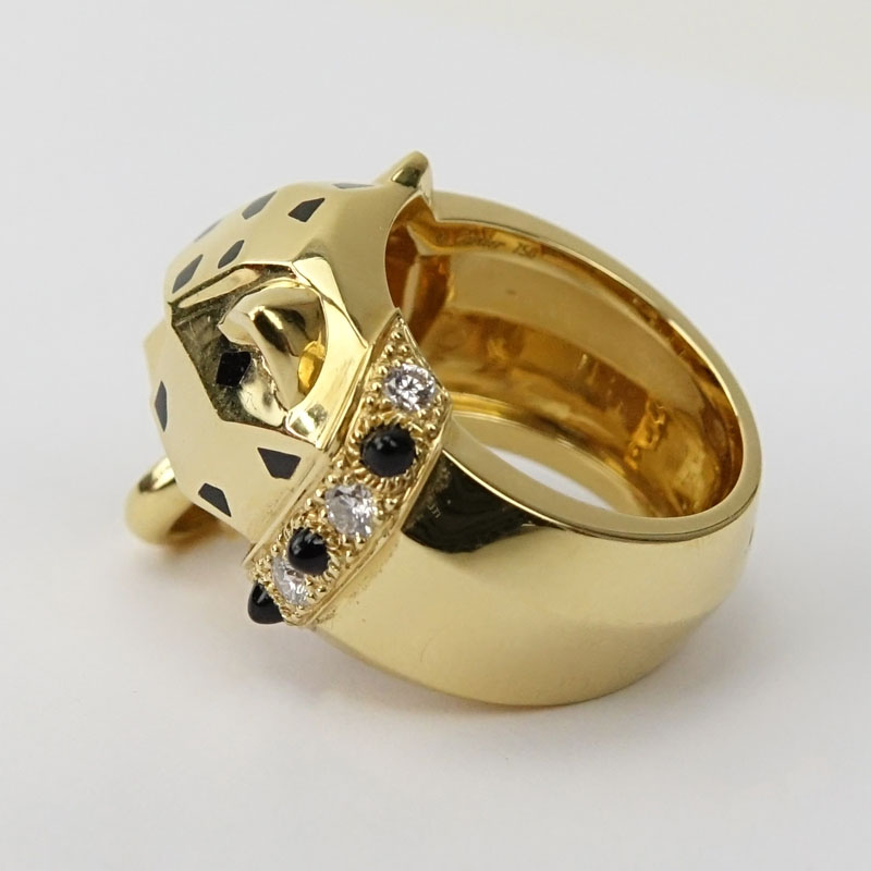 Panthère de Cartier 18 Karat Yellow Gold Ring.