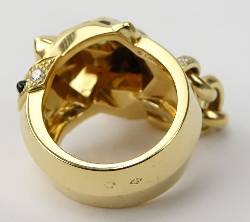 Panthère de Cartier 18 Karat Yellow Gold Ring.
