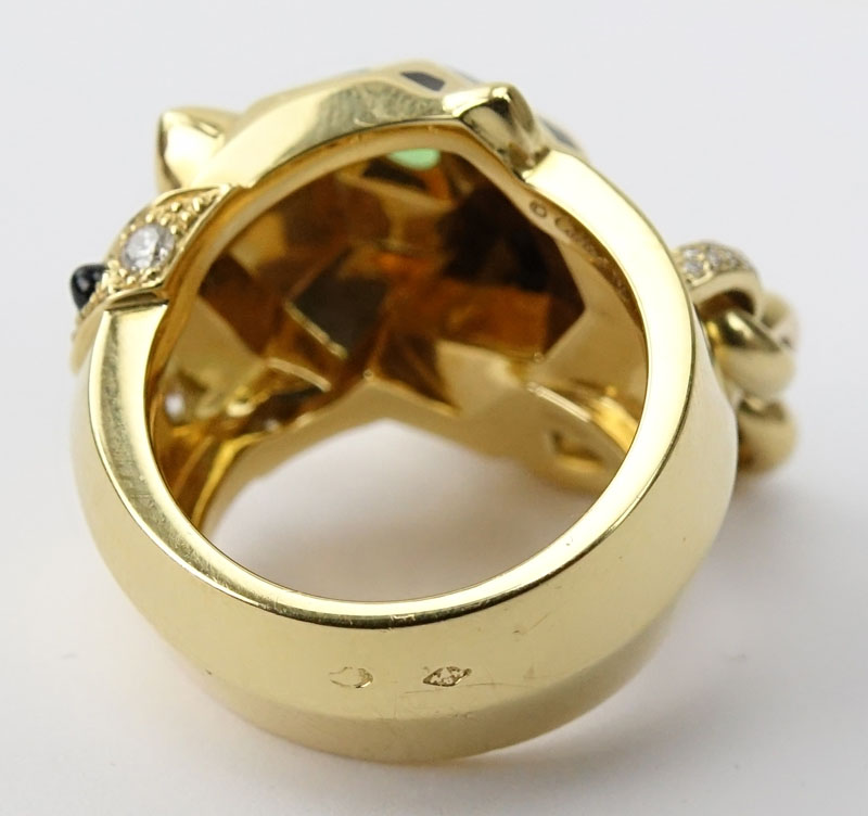 Panthère de Cartier 18 Karat Yellow Gold Ring.