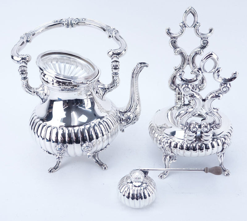 Seven (7) Pc Camusso Sterling Silver Tea Set.