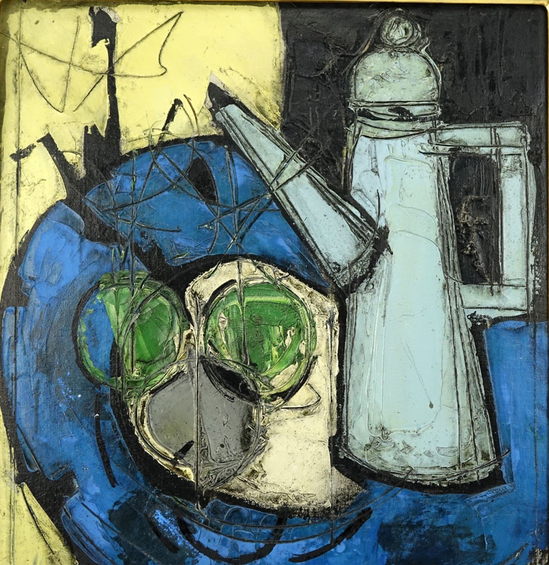 Claude Venard, French (1913 - 1999) Oil on canvas "Still Life". 