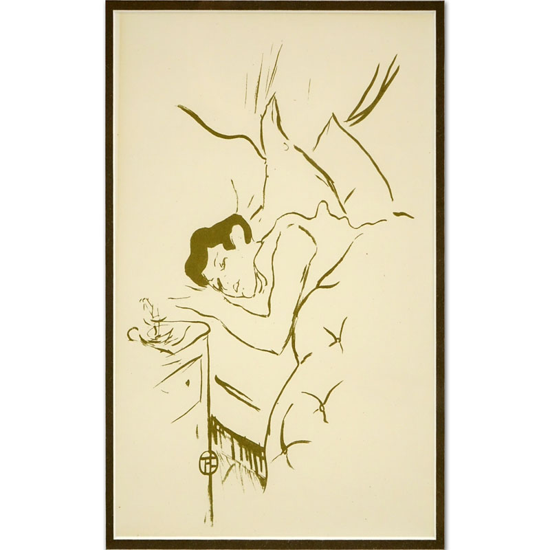 After: Henri De Toulouse Lautrec, French (1864-1901) Lithograph "Ta Bouche / Your Mouth"