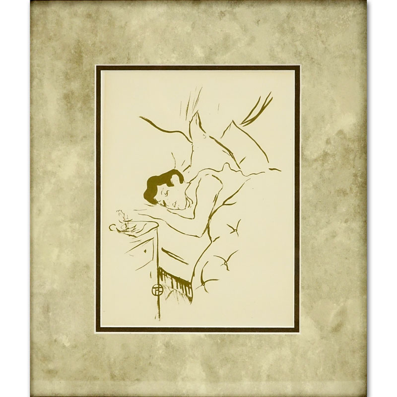 After: Henri De Toulouse Lautrec, French (1864-1901) Lithograph "Ta Bouche / Your Mouth"