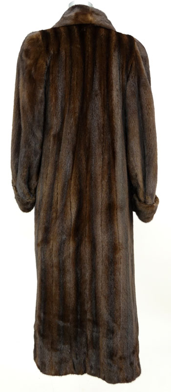 A Birger Christensen Full Length Ranch Mink Coat