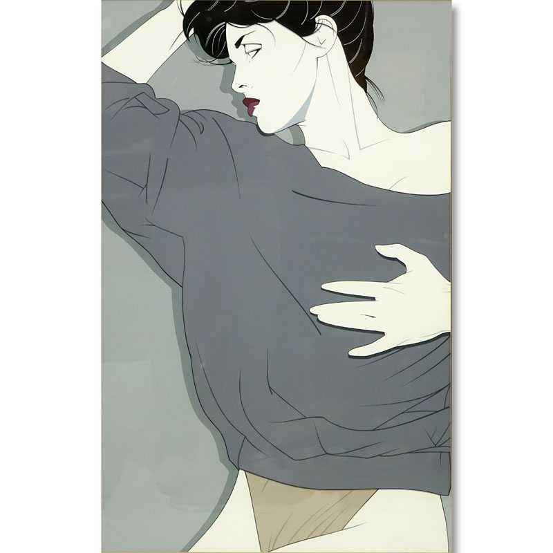 Patrick Nagel, American (1945 - 1984) Bergen Galleries, New Orleans Art Silkscreen Print. 