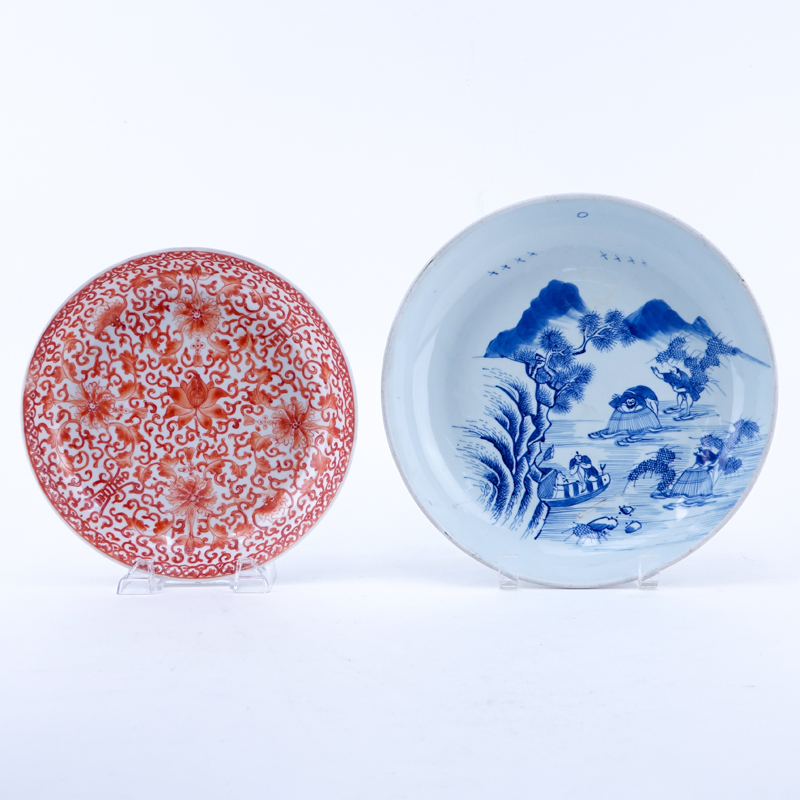 Two (2) Antique Chinese Porcelain Plates.