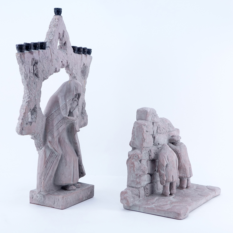 Two Vintage Austin Prod. Inc. Judaica Sculptures.