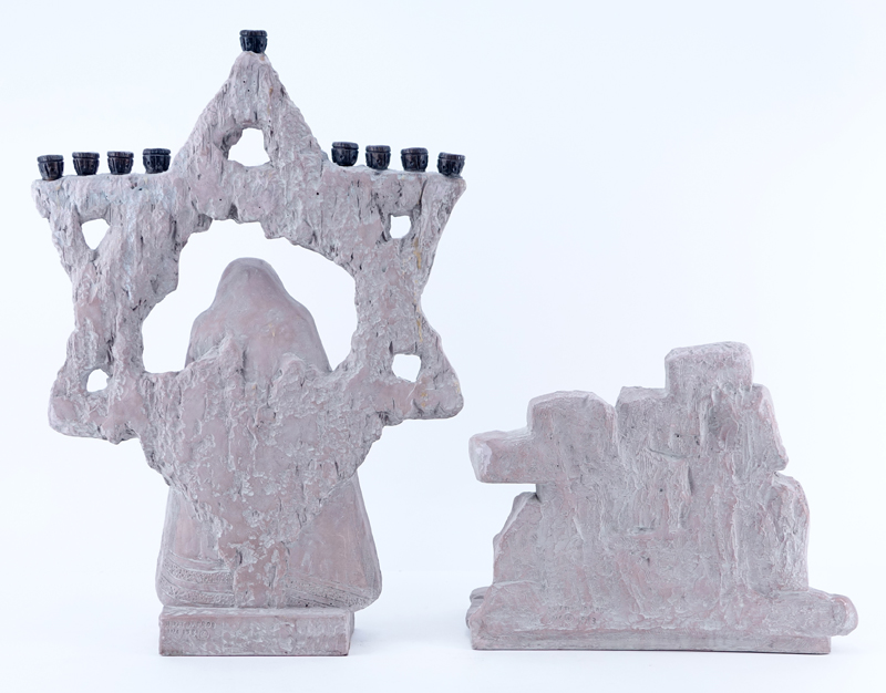 Two Vintage Austin Prod. Inc. Judaica Sculptures.