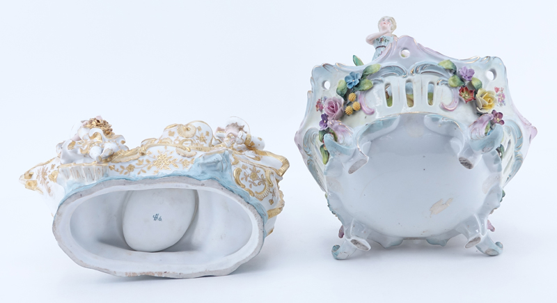 Two (2) German Vintage Decorative Porcelain Groups.