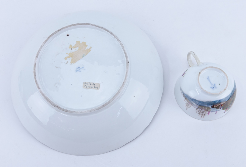 Grouping of Two (2) Antique Meissen Porcelain Tableware.