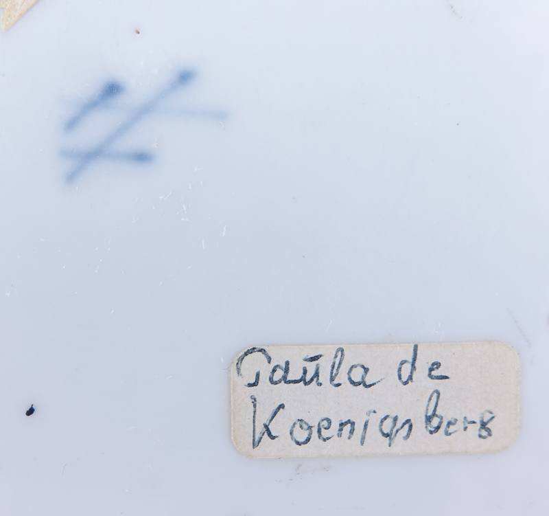 Grouping of Two (2) Antique Meissen Porcelain Tableware.